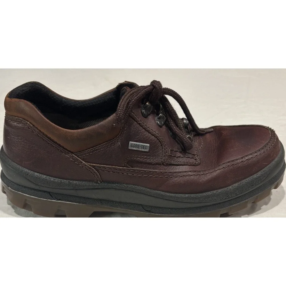 Vintage LL Bean Brown Leather Walking Gore-Tex Oxford Hiking Made In USA Men 7.5